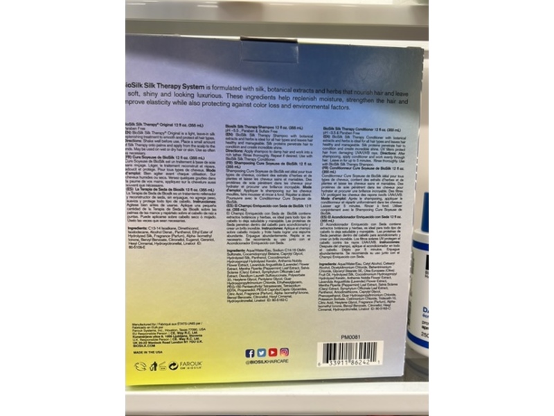 Bio Silk Therapy Replenishing And Reconstructing System, 12 fl oz