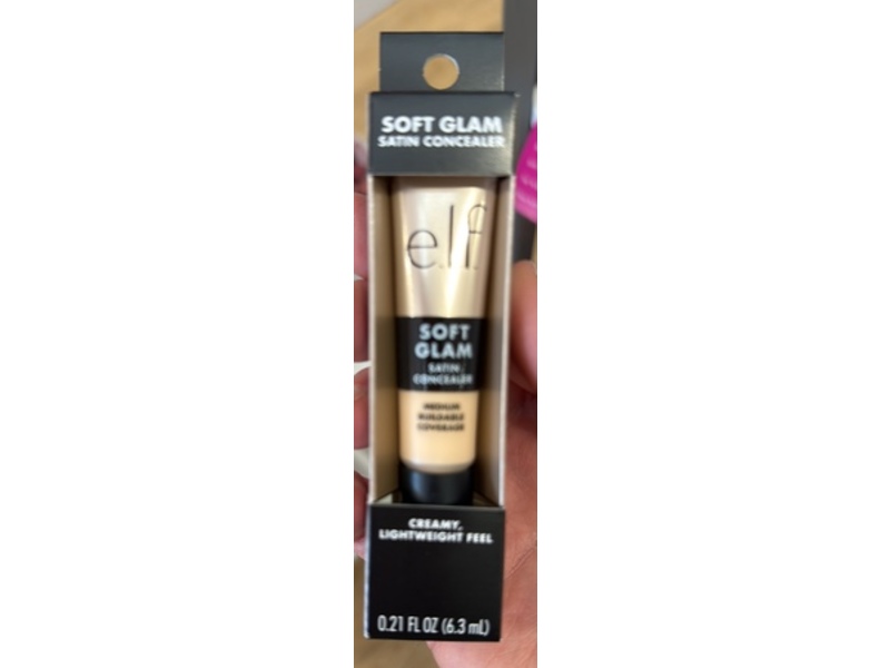 e.l.f. Soft Glam Satin Concealer, 11 Fair Neutral, 0.21 fl oz/6.3 mL