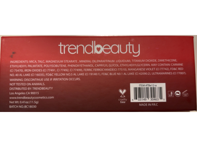 Trend Beauty Luminosity Eyeshadow Palette, 041 oz/11.5 g