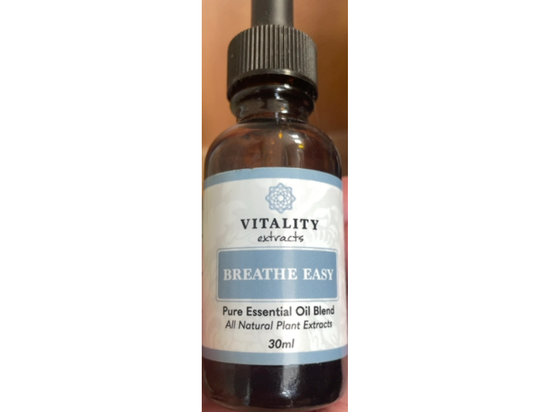 Vitality Extracts Pure Essential Oil Blend, Breathe Easy, 30 mL