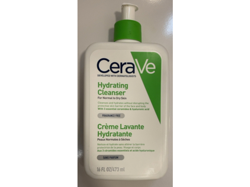 CeraVe Hydrating Cleanser,16 fl oz/473 mL