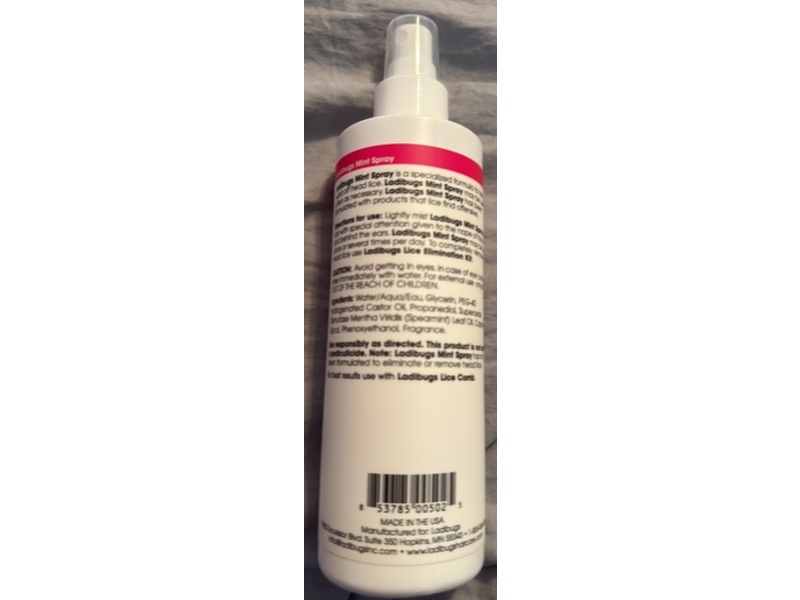 Ladibugs Hair Care Mint Spray, Pesticide-Free, 8 oz/237 mL