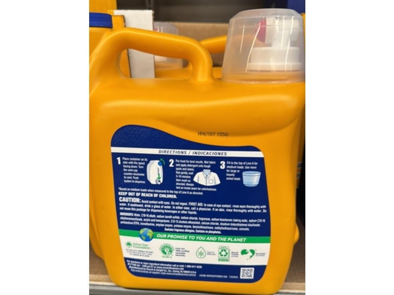 Arm & Hammer Plus Oxi Clean Ultra Stain Fighters Liquid Laundry Detergent, Fresh Scent, 100 Loads, 130 fl oz/3.84 L