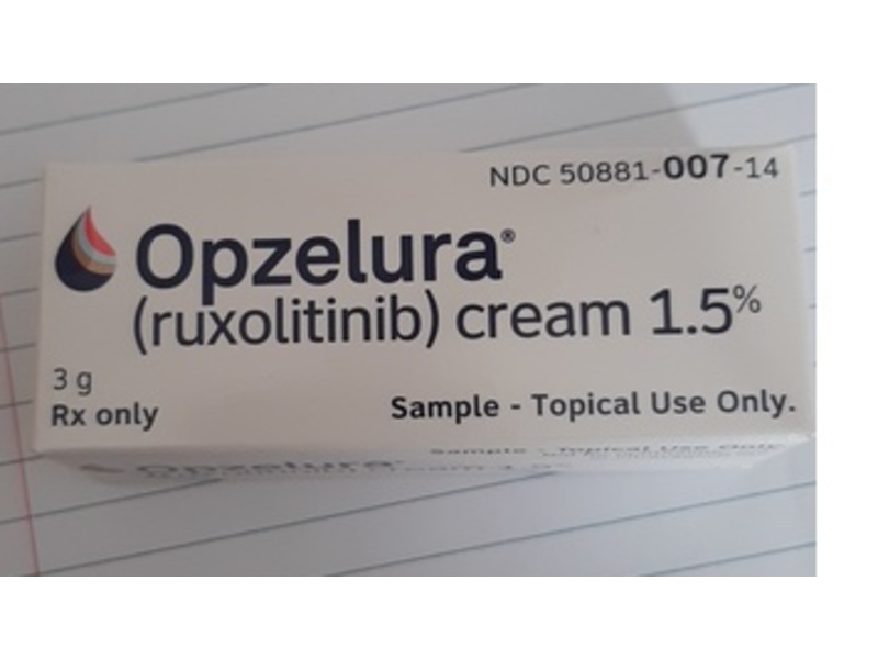 Opzelura (ruxolitinib) Cream,1.5%, 3 g, Incyte (Rx)