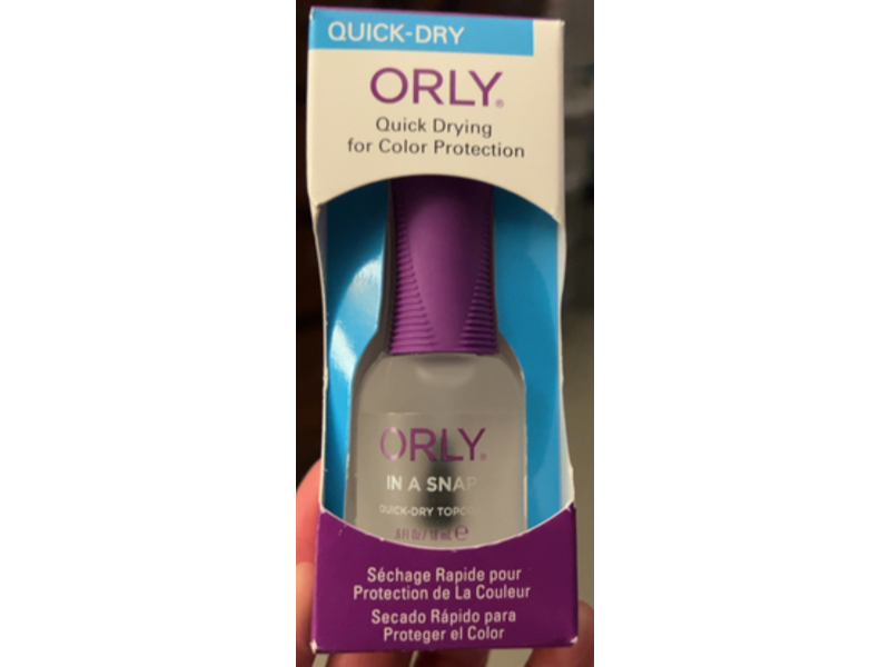Orly Quick Dry Topcoat, In a Snap, 0.6 fl oz/18 mL