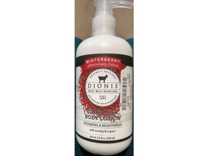 Dionis Goat Milk Skincare Body Lotion, Goat Milk, Winterberry, 8.5 fl oz/250 mL