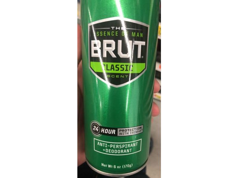 Brut Anti-Perspirant & Deodorant, Classic Scent, 6 oz/170 g