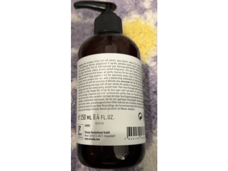 Oliveda B53 Shower Gel, Grapefruit Rose, 8.4 fl oz/250 mL