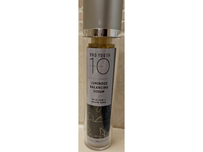 Pro Youth 10 Luminous Balancing Serum, Wild Yam + Grape Seed, 50 mL