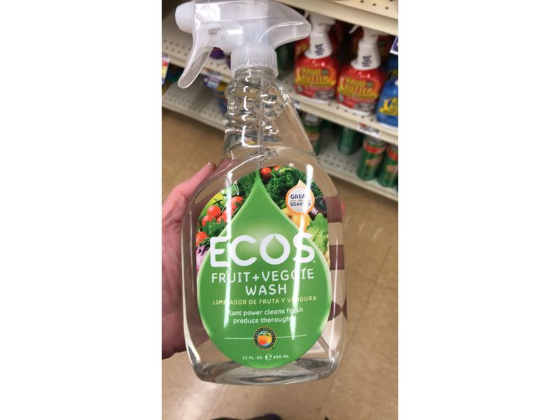 Ecos Fruit + Veggie Wash, 22 fl oz/650 mL