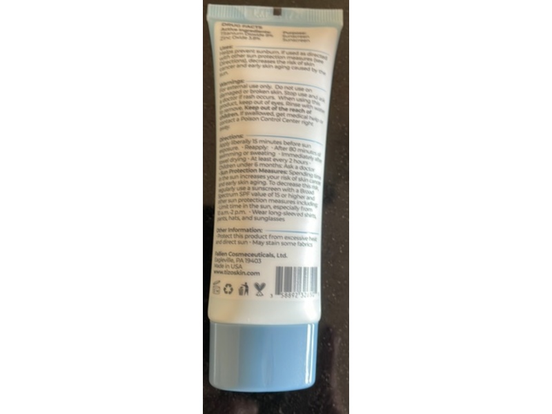 Tizo3 Primer/Sunscreen Facial Mineral Sunscreen, Tinted SPF 40, 1.75 oz/50 g