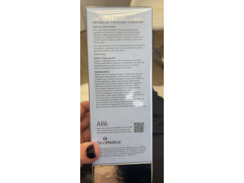 SkinMedica Replenish + Restore Hydrator, HA⁵ Hydra Collagen, 2 fl oz/60 mL