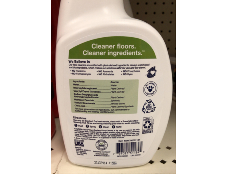 Bona Streak Free Hard Surface Floor Cleaner, 32 fl oz/946 mL