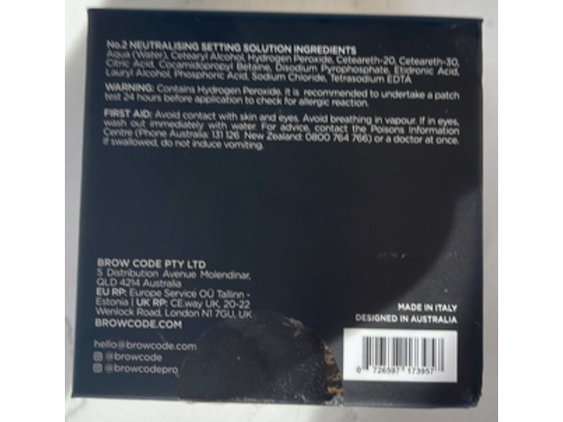 Brow Code Professional Brow Lamination Kit, 0.0338 fl oz/1 mL, Count 20