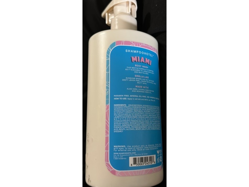 ShampooHotel Miami Body Wash, 13.5 fl oz/400 mL