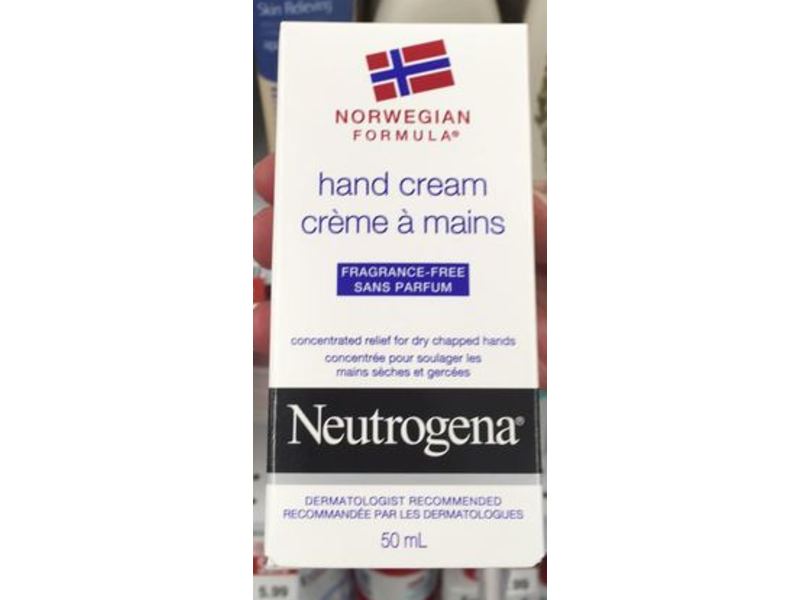 Neutrogena Norwegian Formula Hand Cream, Fragrance-Free, 50 mL