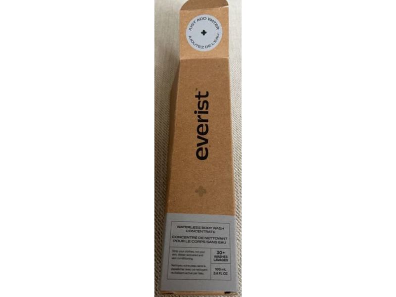 Everist Waterless Body Wash Concentrate, 3.4 fl oz/100 mL