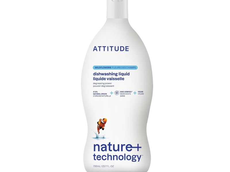 Attitude Nature Technology Dishwashing Liquid, Wild flowers, 23.7 fl oz/700 mL
