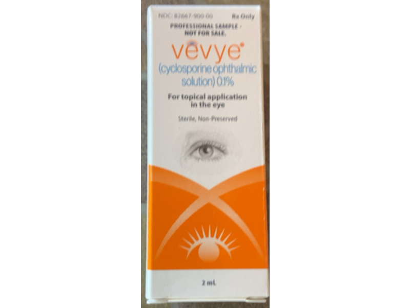 Vevye (Cyclosporine ophthalmic Solution) 0.1%, 2 mL, Harrow Eye (Rx)