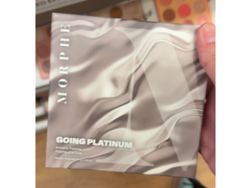 Morphe Rich & Foiled Artistry Eyeshadow Palette, Going Platinum, 0.35 oz/ 10.1 g