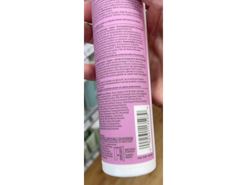 Paul Mitchell Clean Beauty Color Protect Shampoo, 8.5 fl oz/250 mL