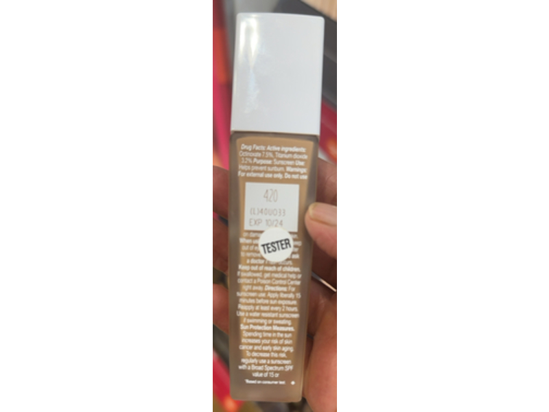 Lancome Renergie Lift Makeup Sunscreen, SPF 27 420 Bisque N, 1 fl oz/30 mL