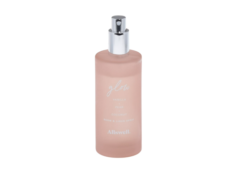 Glow Allswell Room & Linen Spray, Vanilla + Pear + Coconut, 3.4 fl oz/100 mL