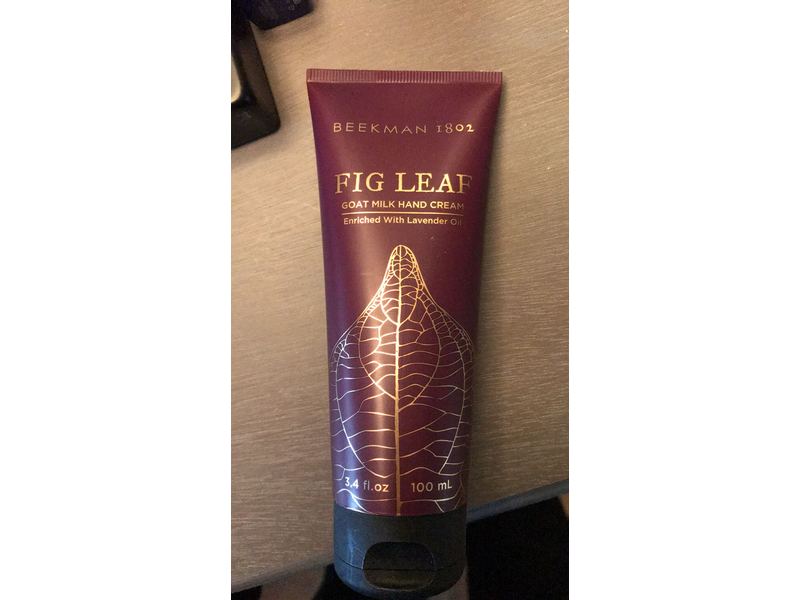 Beekman 1802 Fig Leaf Goat Milk Hand Cream, Lavender Oil, 3.4 fl oz/100 mL