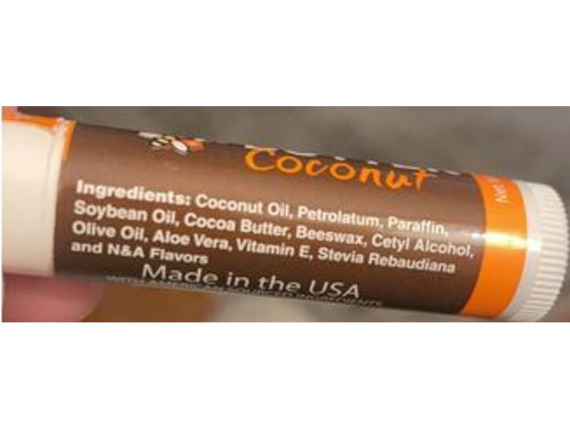 Nature's Bees Moisturizing Lip Balm, Cocoa Butter Coconut, 15 oz/4.2 g