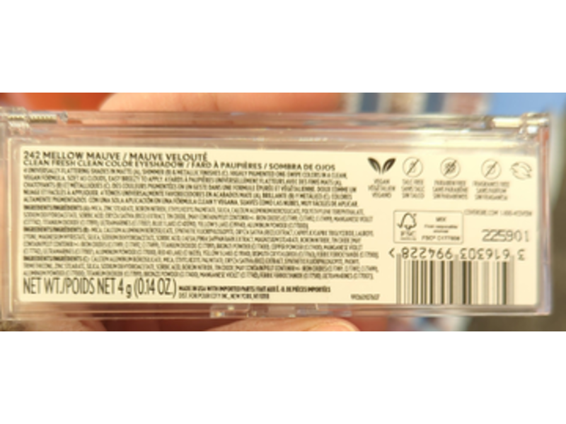 CoverGirl Clean Color Eyeshadow, Mellow Mauve, 0.14 oz/4g