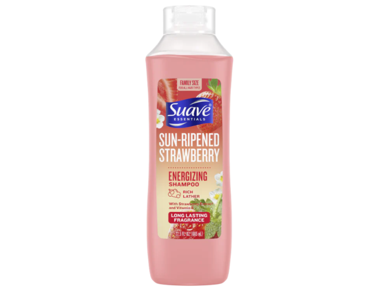 Suave Sun-Ripened Strawberry Energizing Shampoo, Strawberry Extract & Vitamin E, 22.5 fl oz/665 mL