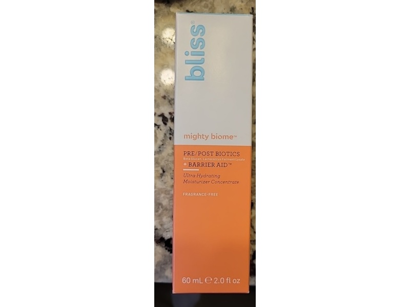 Bliss Mighty Biome Moisturizer, Pre/Post Biotics + Barrier Aid, 2.0 fl oz/60 mL
