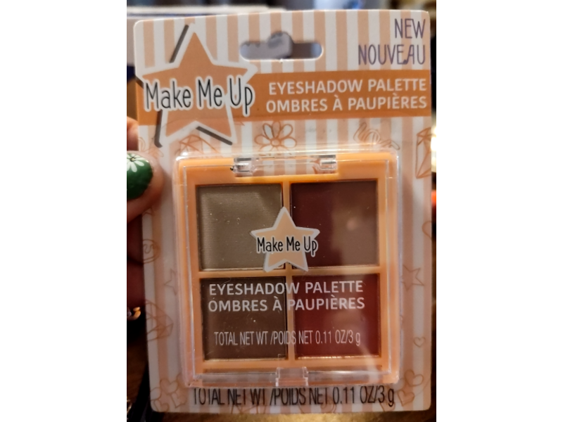 Make Me Up Eyeshadow Palette, Nude 4 Shade Shimmer, 0.11 oz/3 g