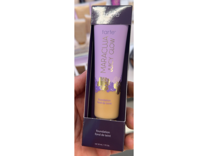 Tarte Maracuja Juicy Glow Foundation, 33S Medium Sand, 1 fl oz/30 mL
