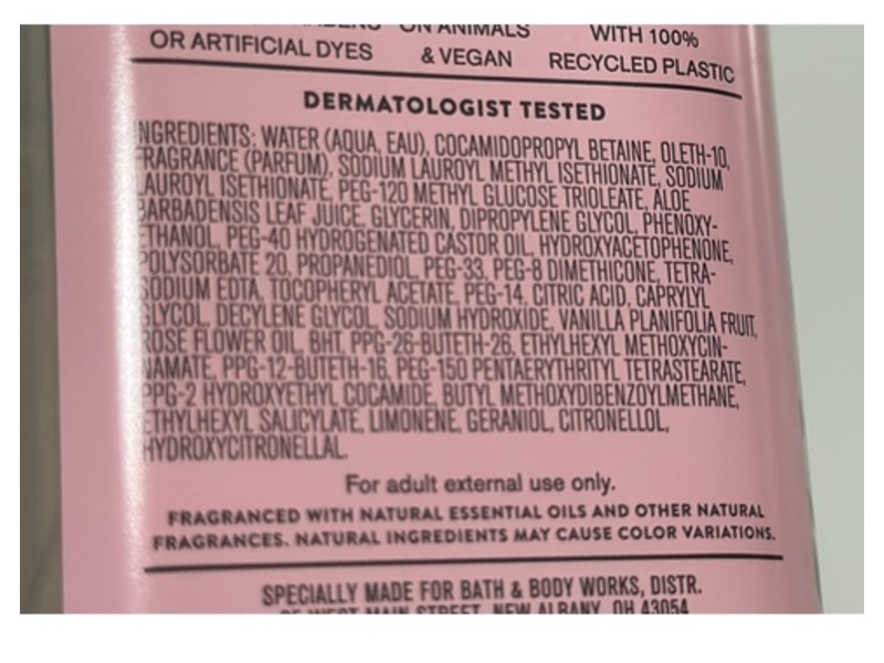 Bath & Body Works Inspire Love Body Wash & Foam Bath, Rose + Vanilla, 10 fl oz/295 mL