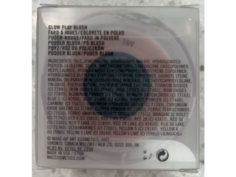 M.A.C Glow Play Blush, Grand, 0.25 oz/7.3 g