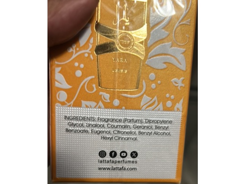 Lattafa Yara Pure Concentrated Perfume Oil, Tous, 0.67 fl oz/ 20 mL