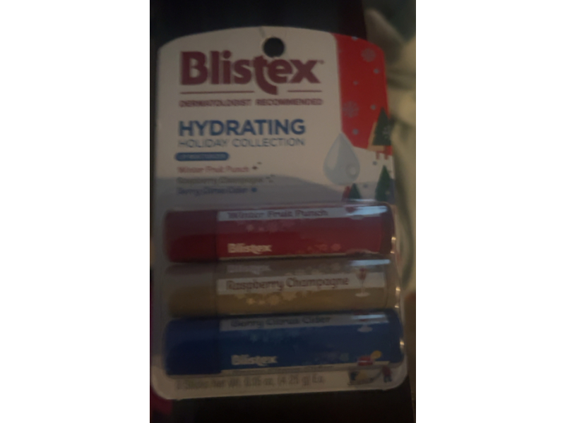 Blistex Hydrating Holiday Collection Lip Moisturizer Set, 0.15 fl oz