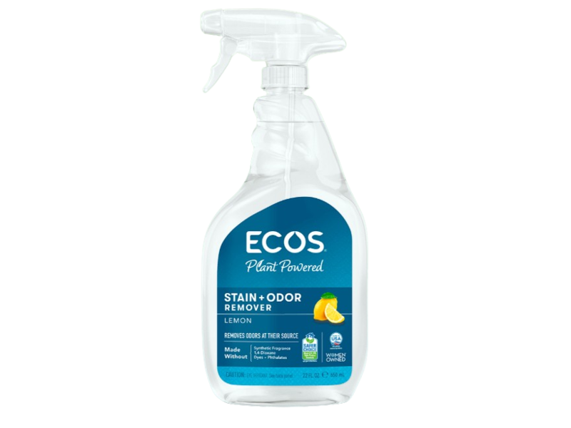 Ecos Pro Stain & Odor Remover, Lemon, 32 fl oz/946 mL, Pack of 6