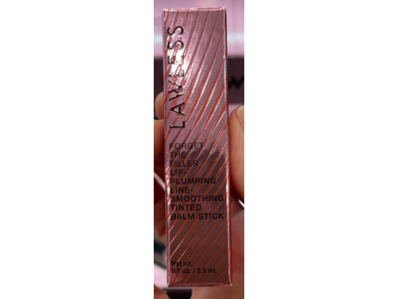 Lawless Forget The Filler Lip Plumping Line Smoothing Tinted Balm Stick, Posey, 0.1 oz/2.9 mL