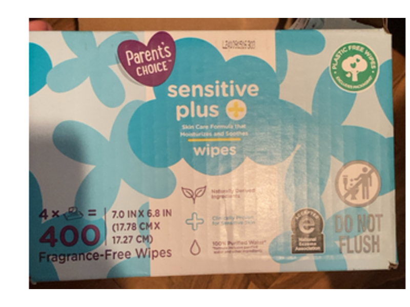 Parent's Choice Sensitive Plus Wipes, 400 Count