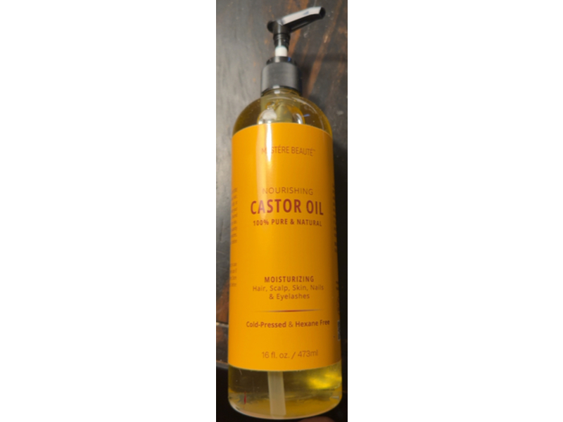 Mystere Beauty Nourishing Castor Oil, 16 fl oz/473 mL