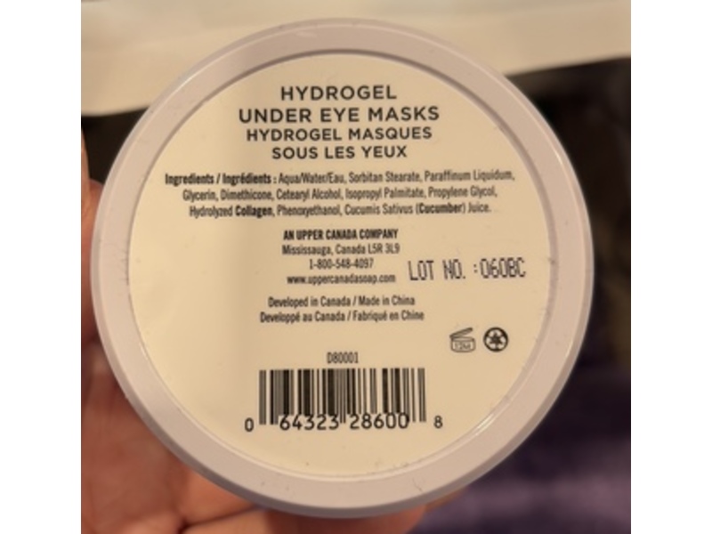 Danielle Creations Puffy Under Eyes No More Hydrogel Under Eye Mask, Collagen & Cucumber, 5.4 oz/161.4 g, 60 Count