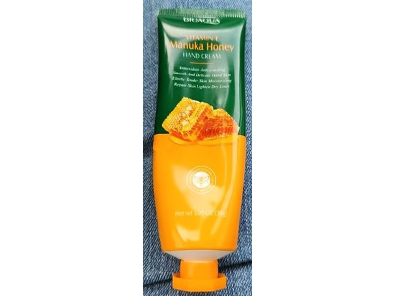 Bioaqua Hand Cream, Vitamin E Manuka Honey, 1.5 oz/30 g
