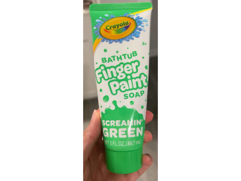 Crayola Bathtub Finger Paint Soap, Screnin Green, 3 fl oz/88.7 mL