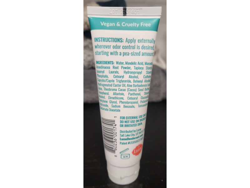 Lume Invisible Cream Deodorant, 3.0 oz/85 g