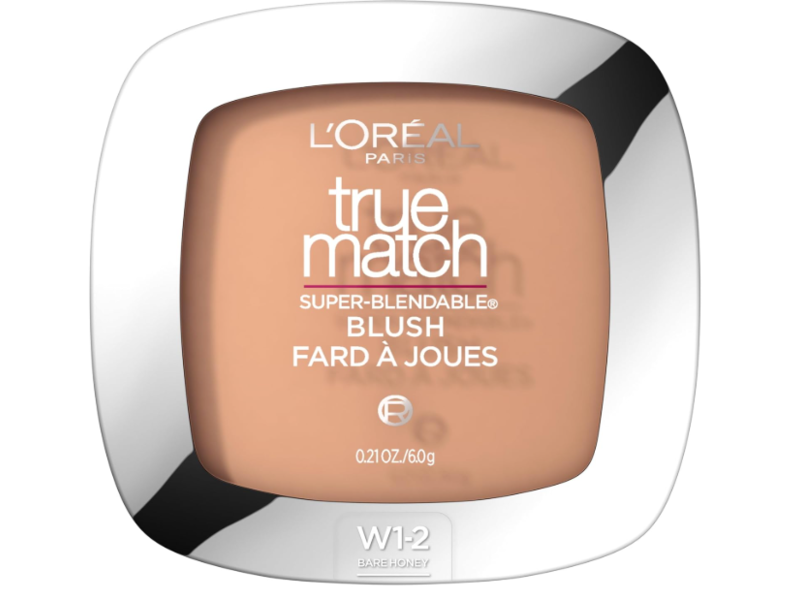 L'Oreal Paris True Match Super Blendable Blush, Bare Honey W 1-2, 0.21 oz/6 g