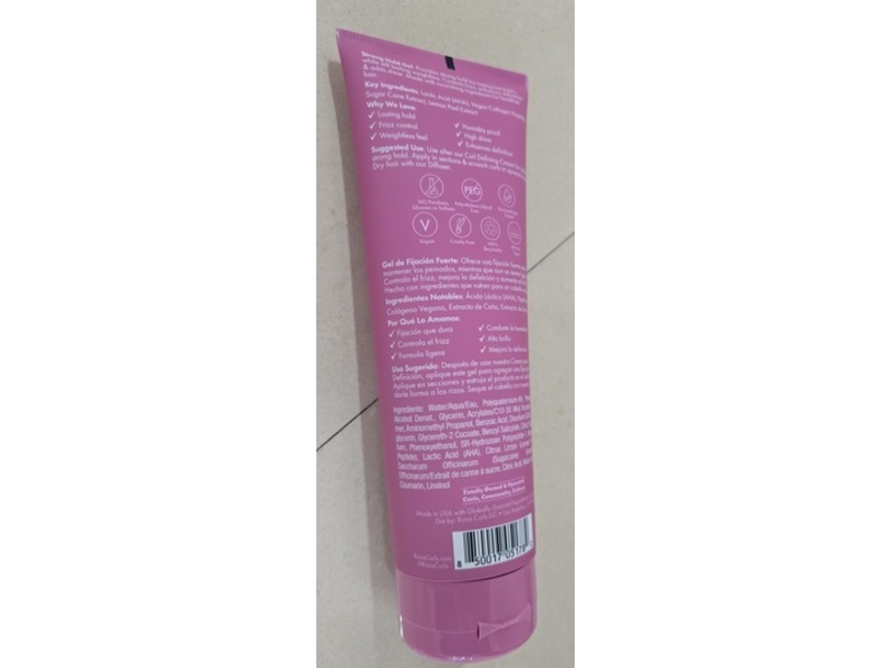 Rizos Curls Strong Hold Gel, 8 fl oz/237 mL