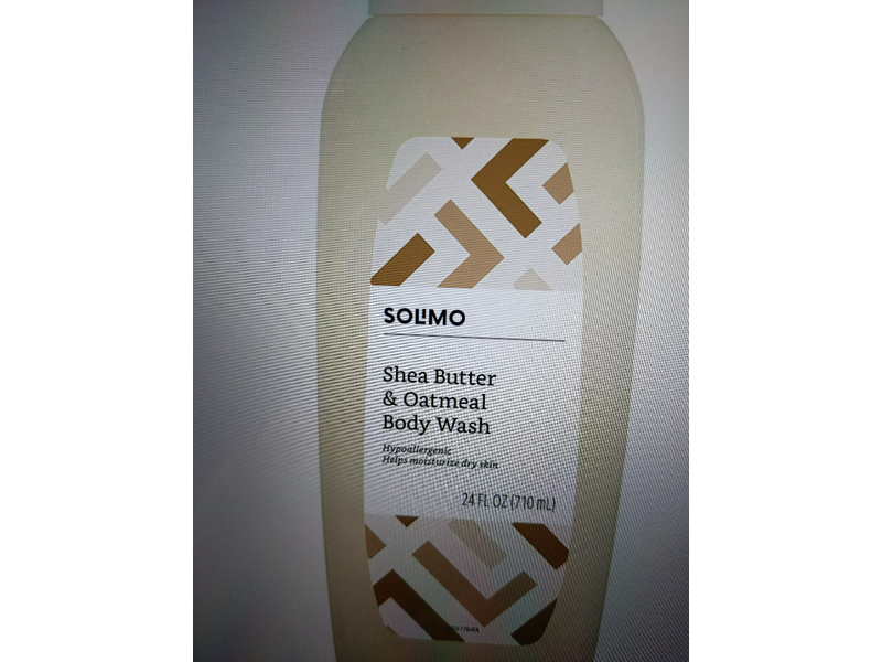 Solimo Body Wash, Shea Butter And Oatmeal, 24 fl oz/710 mL