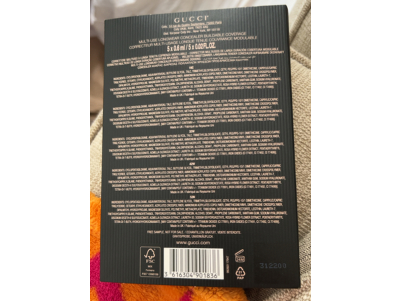 Gucci Beauty Multi-Use Longwear Concealer Set,16C+28C+32W+42W+53N, 0.02 fl oz/0.6 mL